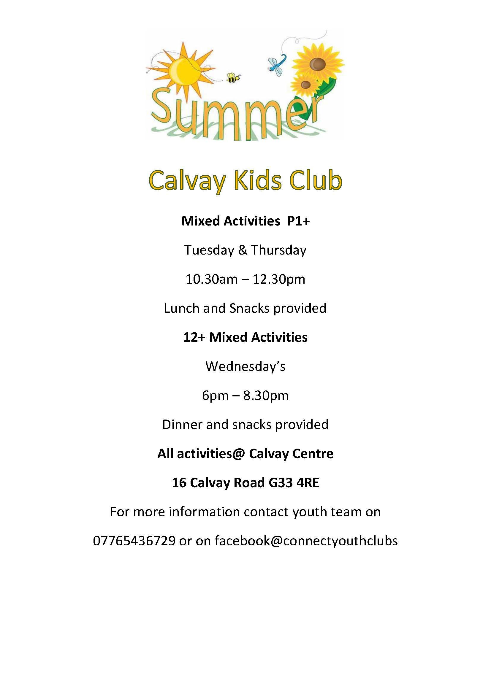 Calvay Summer Kids Clubs 2