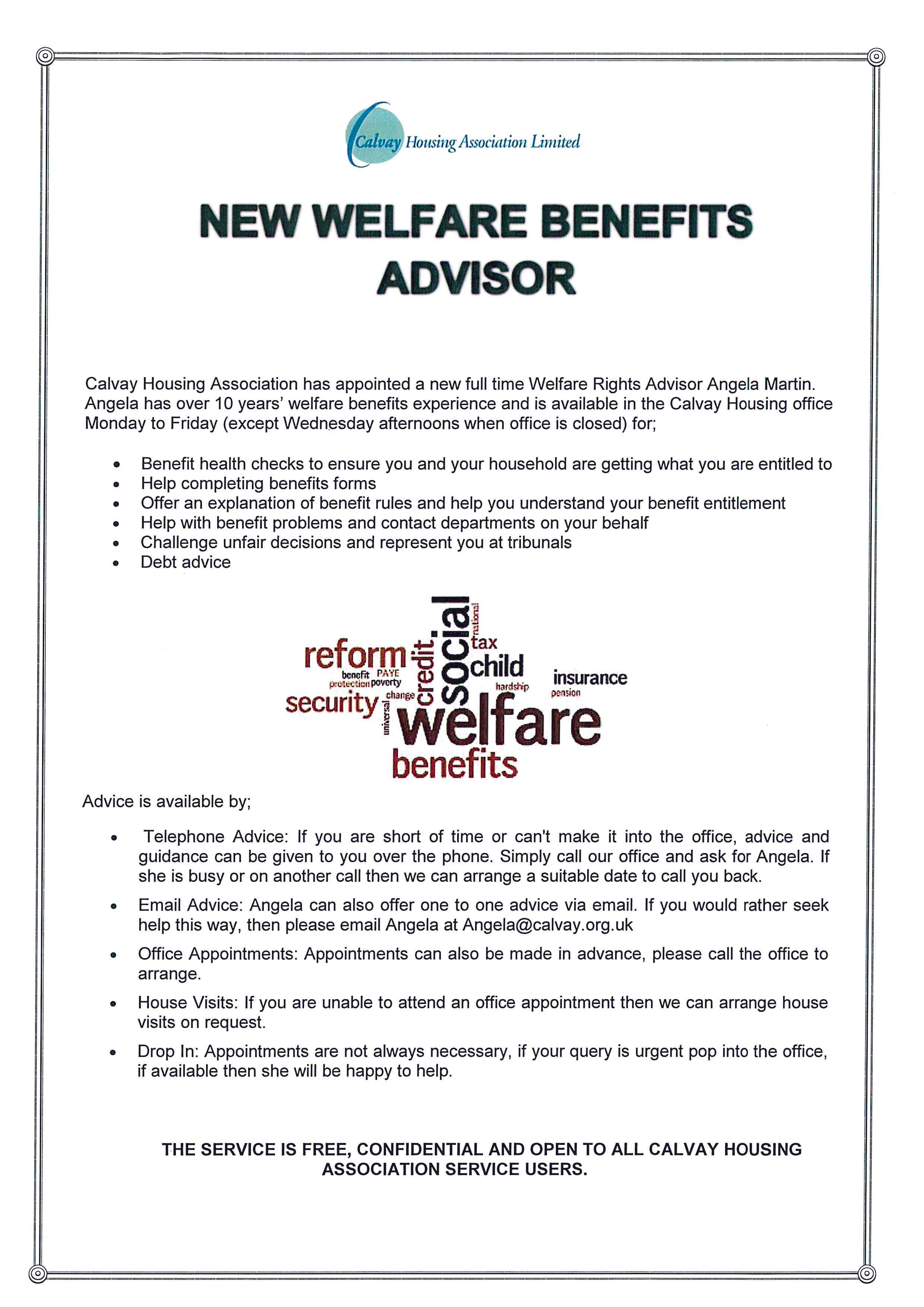 Welfare Rights - Promotion Article